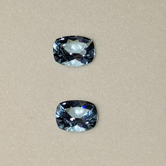 Set of 1 CT weight Aquamarine 2ct total - Picture 2 of 3